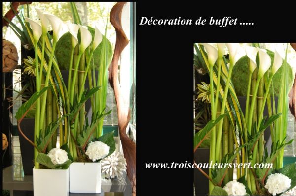 decoration de buffet mariage alyon